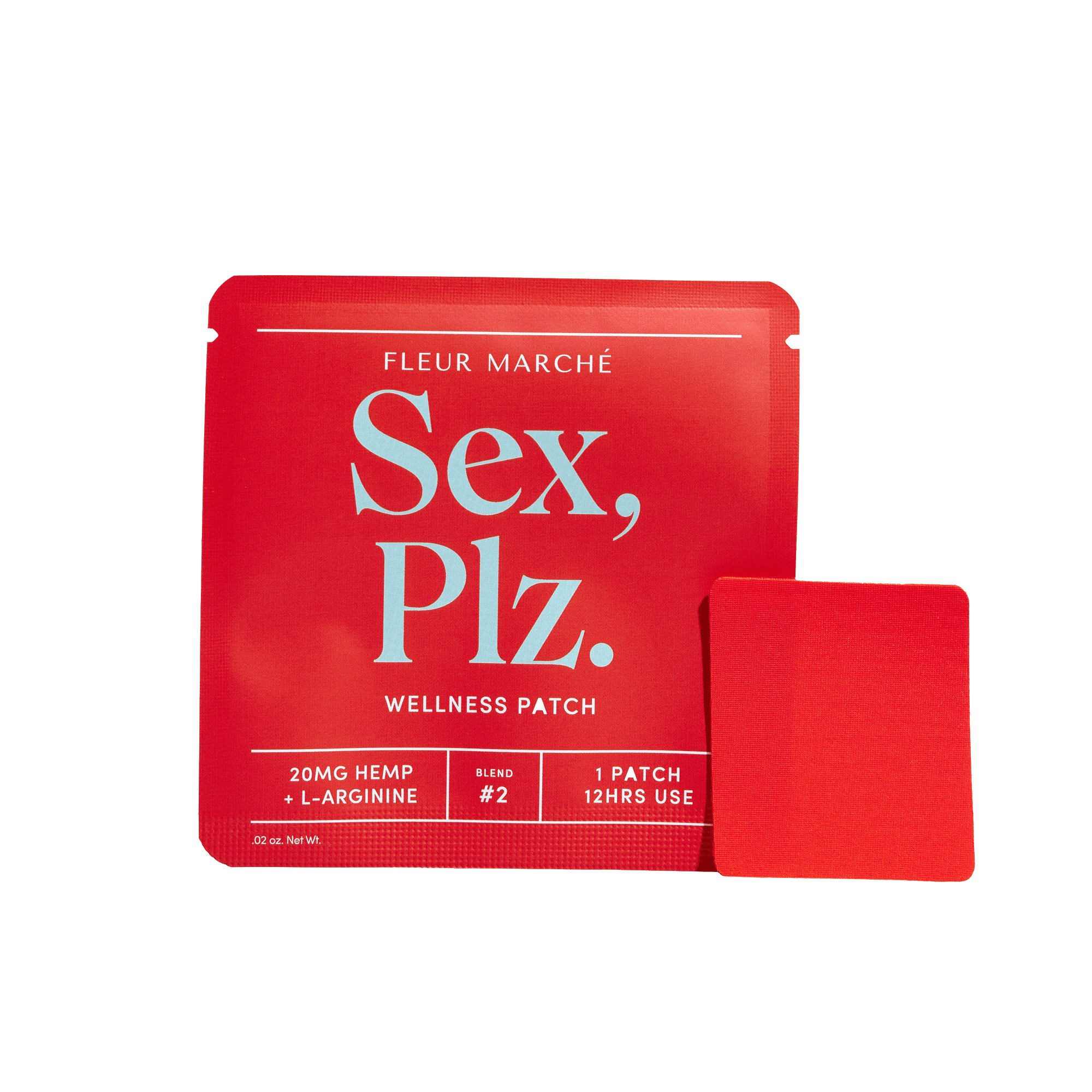Sex Plz. patch and package